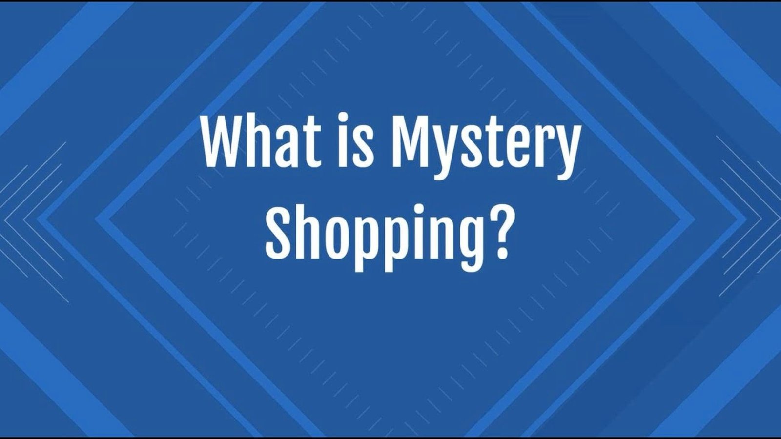 mystery shopping